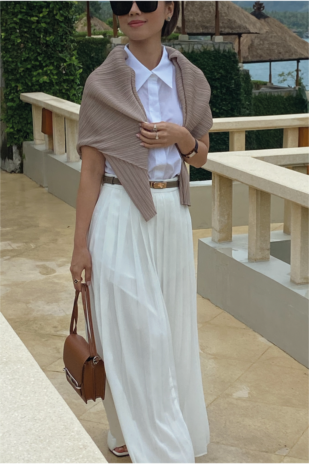 A-Line Pleated Skirt
