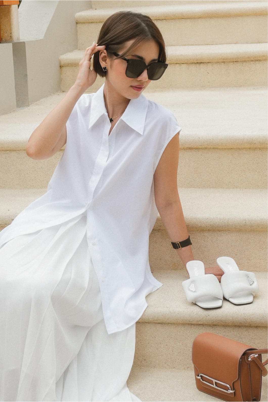 Collared Tencel Sleeveless