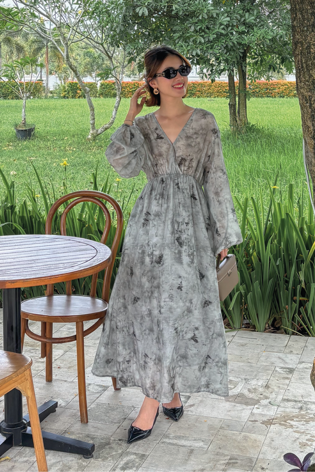 Floral Print Tencel Dress