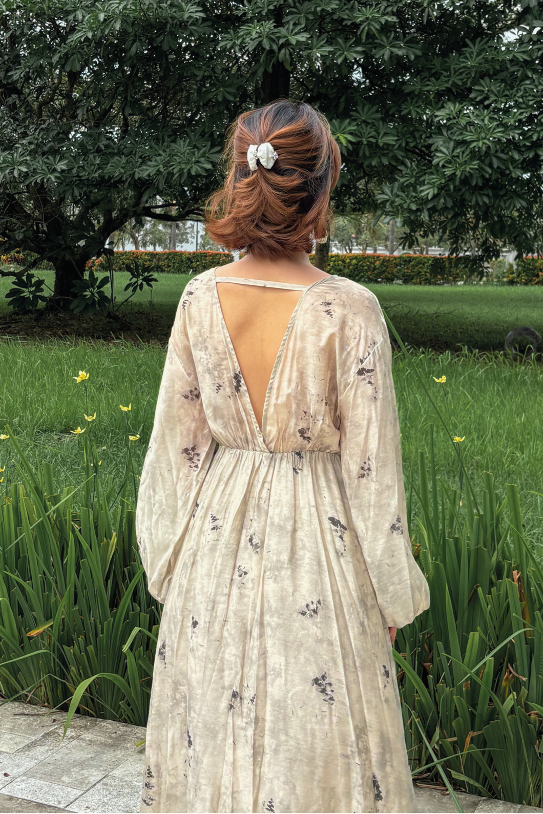 Floral Print Tencel Dress